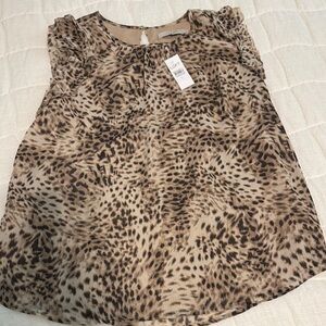 Loft Women's Leopard Print Top